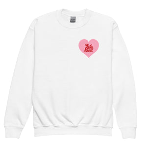 Youth Heart Crewneck Sweatshirt (click for multiple colors)